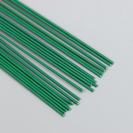 Wire for creativity "Blumentag" 0.95 mm, 20 pcs, 40 cm, in a plastic braid green-1
