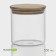 Glass Bank for bulk products with a bamboo cover "Eco", 550 ml, 10 × 10.5 cm