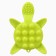 Silicone teether for teeth with a rattle of "turtle", green color, crumb I