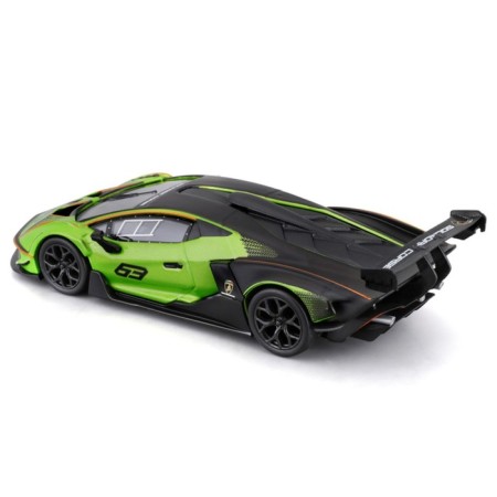 Racing machine BBURAGO Lamborghini Essenza SCV12, Die-Cast, 1:32, Green color-7