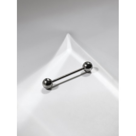 Piercing to the titanium “bar”, l = 1.9, d = 0.25cm, the color of silver