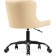 Computer chair Eddon Plastic/velor, black/beige 50x60x73 cm