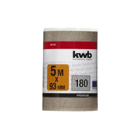 Grinding paper in the roll KWB, 93x5000 mm, K180-1