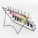 Organizer-book for threads, wall/table, with a stand, 40 × 31 cm, black color