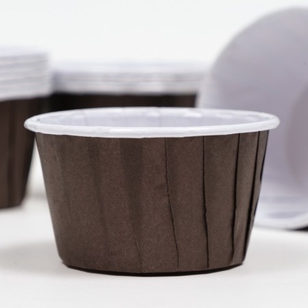 Muffin baking uniform, brown, 5 x 4 cm-1
