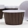 Muffin baking uniform, brown, 5 x 4 cm