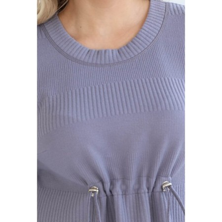 Female dress, size 58, gray color-1