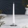 Snowflake Snowman Metal for one candle, 8.5x2.7 cm, chrome