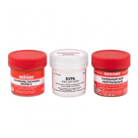 Set for soldering K3 Rexant, 60 g solid flux