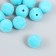 Beads for creativity velvet spraying "Blue water" set 10 pcs d = 1.4 cm