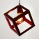 Bayerlux suspension lamp Bayerlux "Square" 1x40W E27 red 16x16x18-116 cm