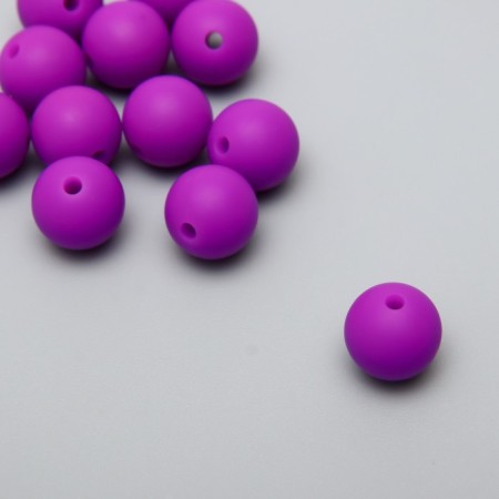 Busina silicone "round" noble purple d = 1.2 cm