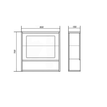 Retro cabinet 60 15 cm x 60 cm x 70 cm-2
