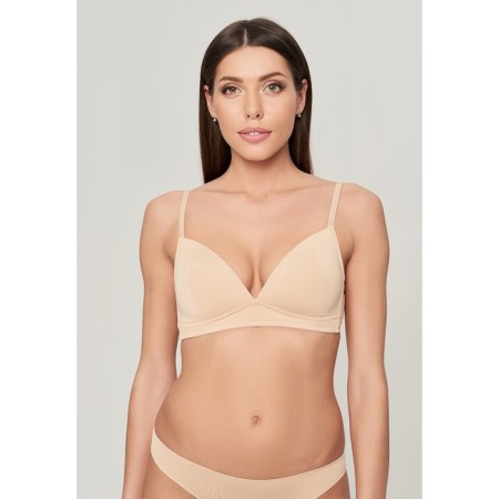 Women's bra lotus, size 70b, beige color