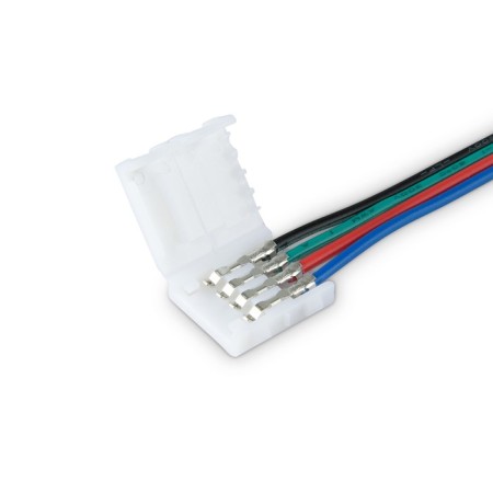 Flexible unilateral connector for LED tape 5050 12/24V (4 contacts) 150 mm GS7251, 5 pcs