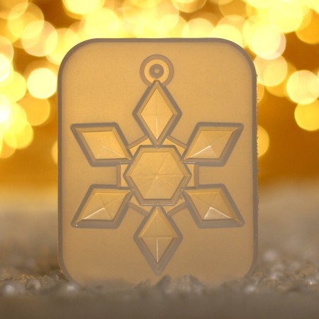Silicone form universal, Snowflake-Crystal suspension-5
