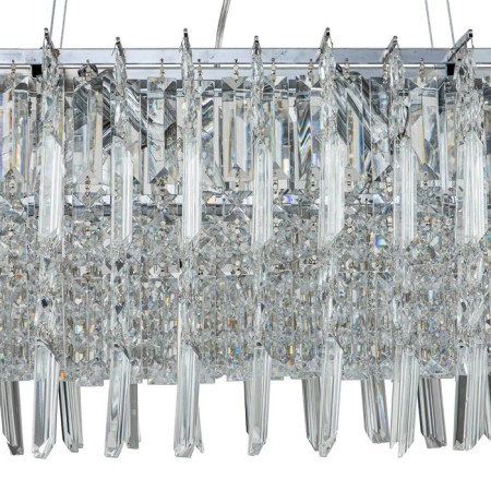 Suspended indigo, 12032/6pl Chrome. 6x40W, E14, 760x320x310/1310 mm-2