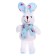 Soft toy "Rabbit in a scarf", color mix