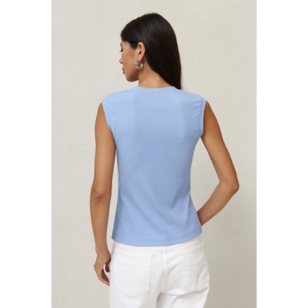 Female T -shirt Eliseeva Olesya, size 42, Blue color-1
