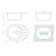 Kitchen is a kitchen from Zett Lab stone. 10/q10, 575x440x215 mm, matte, mortise, light gray