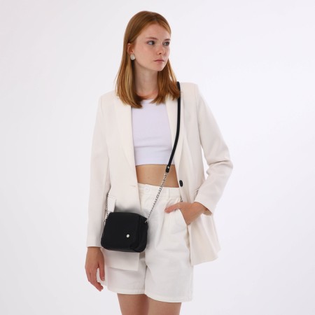 Women's bag with lightning, black color-6