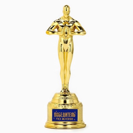 Cup The Award Figure “Winner in Life”, Oscar, Plastic, 18 x 6.3 cm.-1