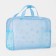 Cosmetic bag with lightning, blue color