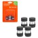 Caps on the tire valve K-6, black, metal, 4 pcs. AVC27