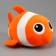 Soft toy "Fish", 19 cm, orange color
