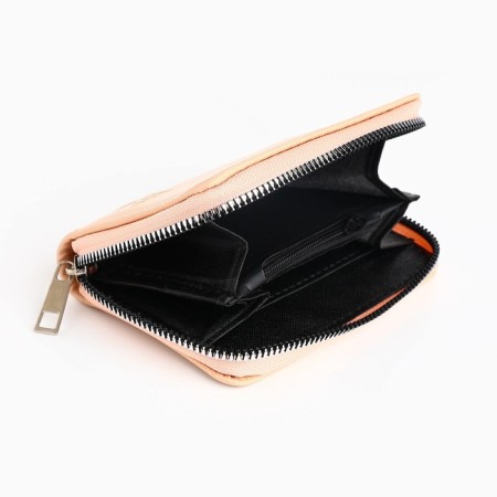 Women's wallet NK, 12x8 cm, beige color-5