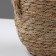 Kashpo wicker "Kenya" round with handles, 15.5x15.5x13.5 cm, natural