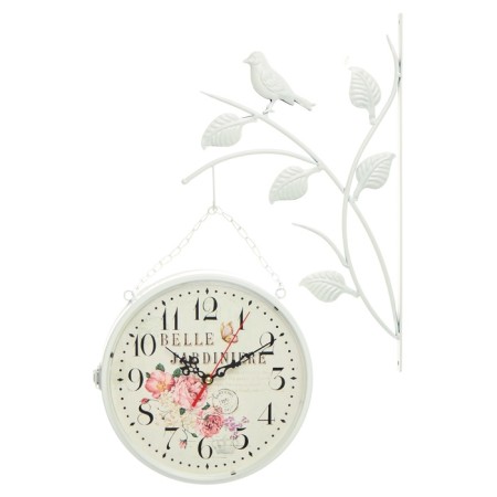 Watching double-sided watches, on the suspension "Bird on a branch", D-23 cm, white