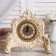 Table hours "fireplace", ivory color, 21 x 19 x 6.5 cm, d = 7 cm,