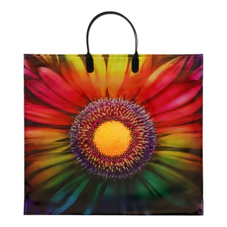 Package "Flower", polyethylene with a plastic pen, 38x34 cm, 90 μm