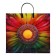 Package "Flower", polyethylene with a plastic pen, 38x34 cm, 90 μm