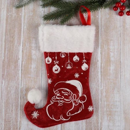 Nosok for gifts "Magic" Santa Claus, 18x25 cm, white-red-1