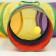 Cat tunnel rustling "slingshot", 85 x 25 cm, multi -colored