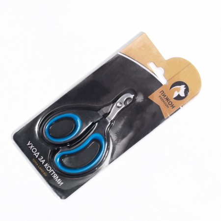Cogerus scissors "Pijon" Premium with an ergonomic handle, black and blue-5