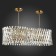 Suspension lamp ST LUCE. SL1170.303.12. Fabio. 12x40 W, E14, 100x35x29 cm, brass color
