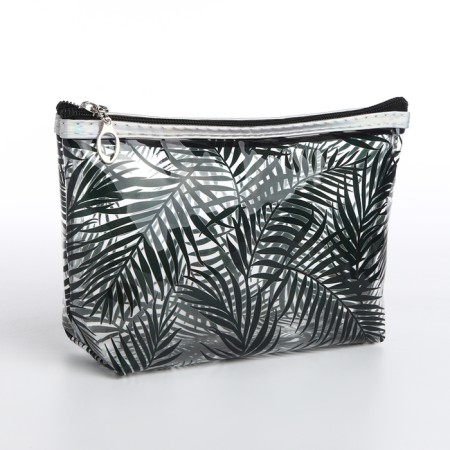 Cosmetic bag with lightning, black color