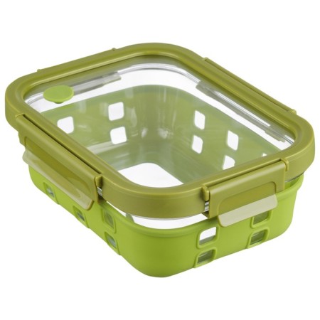 Container for baking, storage and carrying of products in the Smart Solutions cover, green color, 1050 ml