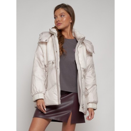 Winter jacket, size 44, beige color-17