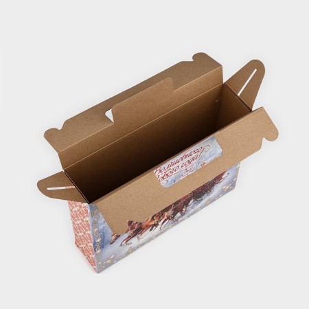 Box a gift New Year's folding “Magic New Year”, 33.7 x 25.7 x 7.9 cm, New Year-4
