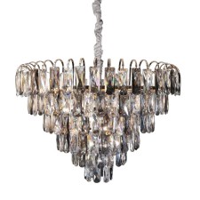 Crystal chandelier Gerhort G22014/9GD+CL, 9x40W, E14, 75x60x60 cm, gold color