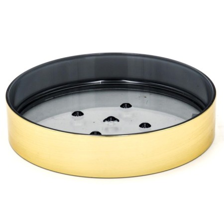 Soap dish, 11.3x11.3x2.4 cm, golden