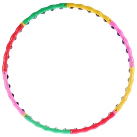 A hoop with massage wheels onlytop, collapsible, d = 98 cm, thickness 3 cm, color colorful color-3