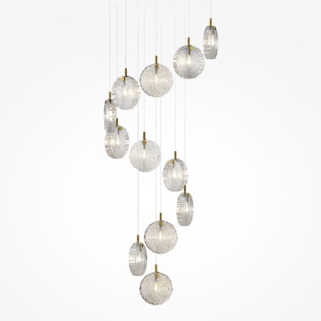Suspension lamp Maytoni Mod254PL-12BS, 12XG4, 28W, 371 cm, Brass color-1