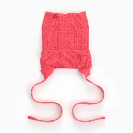 Children's hat, cherry color, size 42-44