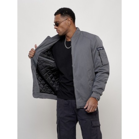 Male bomber, size 48, gray color-7