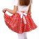 Carnival set “Shtilyaga 3”, red skirt with white hearts, belt, bandage, height 134-140 cm